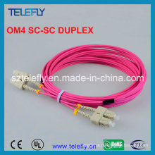Sc Om4 Duplex Fibra Óptica Jumper, Jumper Cable